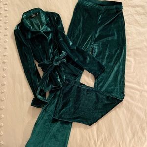 Velvet inspired pantsuit